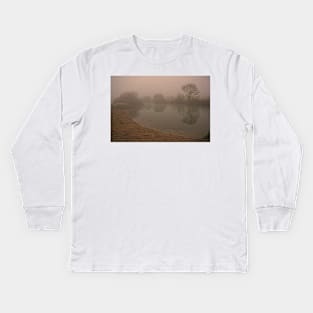 Stour Valley Way: Winter Scene, January 2021 Kids Long Sleeve T-Shirt